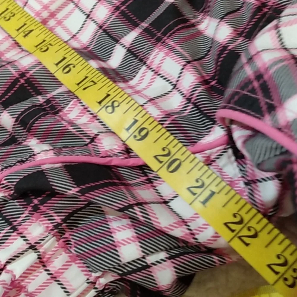 Arizona Jean Co Pink Plaid Fleece-Lined Hooded‎ Coat – Girls 16.5